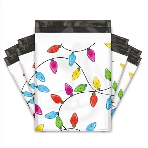 Poly mailers MIX 10x13 35 pieces 35 stickers 1.5” round diverse - Picture 1 of 16
